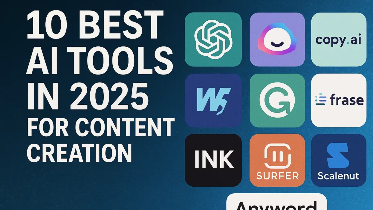 10 Best AI Tools in 2025 for Content Creation